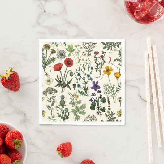 Wildflowers collage servet (Insitu)