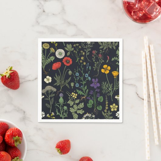 Wildflowers collage servet (Insitu)