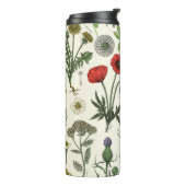 Wildflowers collage thermosbeker (Gedraaid links)