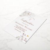 wildflowers | Confirmation Invitation Folie Uitnodiging (Gedraaid)