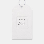 Wildflowers Custom Logo Hang Labels met Touwtje Cadeaulabel (Achterkant)