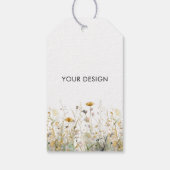 Wildflowers Custom Logo Kleur Hang Labels W/String Cadeaulabel (Achterkant)