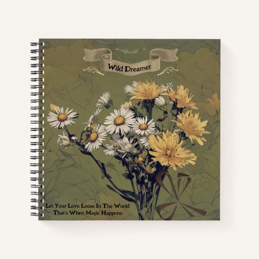  Wildflowers Daisy Dreamer Quote Journal Notitieboek (Voorkant)
