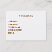 WILDFLOWERS DAISY VISITEKAARTJE (Achterkant)