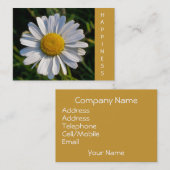 WILDFLOWERS DAISY VISITEKAARTJE (Voorkant / Achterkant)