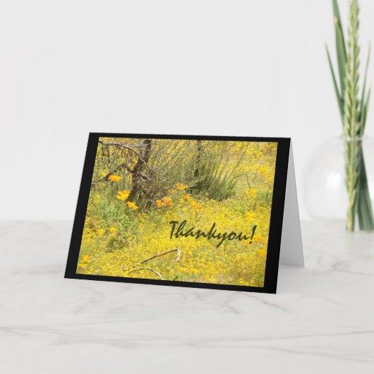 Wildflowers dank u! Kaart (Voorkant)