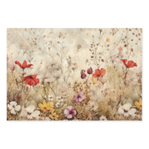 WILDFLOWERS DECOUPAGE DECORATIEF PAPIER SET