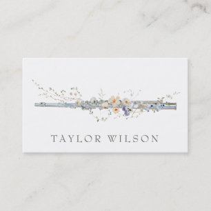 Wildflowers Design Zilveren Fluit Visitekaartje