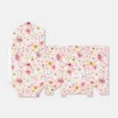 Wildflowers Elegant Boho Blush Floral Wedding Bedankdoosjes (Uitgevouwen)