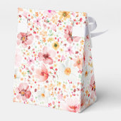 Wildflowers Elegant Boho Blush Floral Wedding Bedankdoosjes (Achterkant)