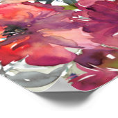 Wildflowers Elegant Boho Fall Wedding Welkom Poster (Hoek)