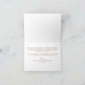 Wildflowers Elegant Boho Verbrand Sinaasappel brui Bedankkaart (Binnen)