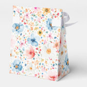 Wildflowers Elegant Romantisch Boho Bloemen Huweli Bedankdoosjes (Achterkant)