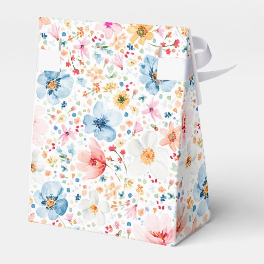 Wildflowers Elegant Romantisch Boho Bloemen Huweli Bedankdoosjes (Achterkant)