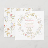 Wildflowers elegant Spring First Birthday (Voorkant / Achterkant)