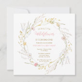 Wildflowers elegant Spring First Birthday (Voorkant)