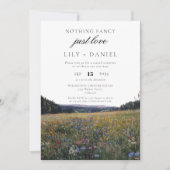 Wildflowers Elopement  Wedding Reception Photo Kaart (Voorkant)