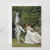 Wildflowers Elopement  Wedding Reception Photo Kaart (Achterkant)