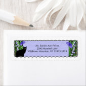  Wildflowers en Cat Return Address Labels (Insitu)