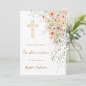 Wildflowers en groen bevestiging kaart (Staand voorkant)