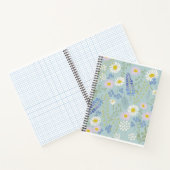 Wildflowers en Plaid Spiral Notitieboek (Binnen)