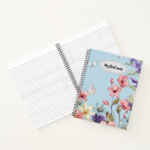 Wildflowers en vlinders custom notitieboek (Binnen)