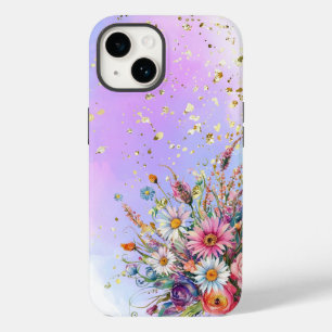 Wildflowers en zachte pastelbasis Case-Mate iPhone 14 hoesje
