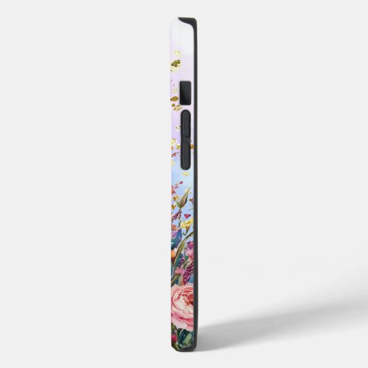 Wildflowers en zachte pastelbasis Case-Mate iPhone case (Achterkant / Links)