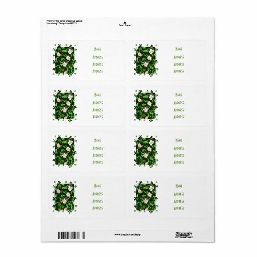 WILDFLOWERS ETIKET (Full Sheet)