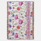 Wildflowers Family Christmas Eve Snuggle Wrap Deken (Voorkant Verticaal)