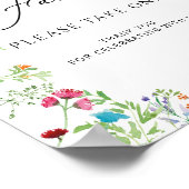 Wildflowers Favor Bord Poster (Hoek)