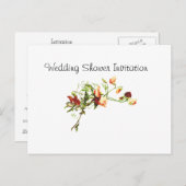Wildflowers Favors Ideeën, Wedding Shower Theme Uitnodiging Briefkaart (Voorkant / Achterkant)