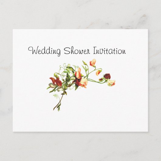 Wildflowers Favors Ideeën, Wedding Shower Theme Uitnodiging Briefkaart (Voorkant)