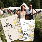 Wildflowers Festival Floral Theme Wedding Kaart
