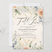 Wildflowers Fête Romantisch Herfst Vrijgezellenfee Kaart (Voorkant)