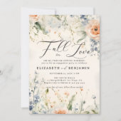 Wildflowers Fête Romantische Herfst Engagement Par Kaart (Voorkant)