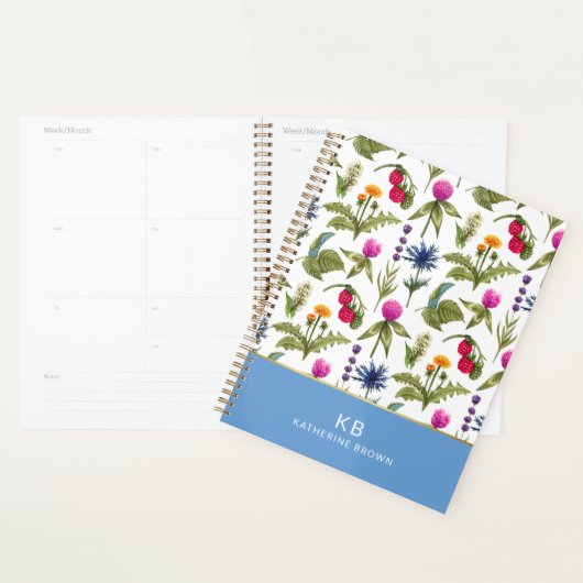 Wildflowers floral bloom 2026  planner (Display)