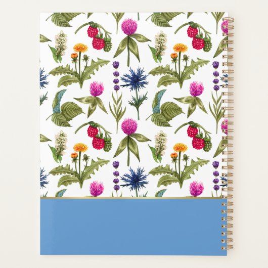 Wildflowers floral bloom 2026  planner (Achterkant)