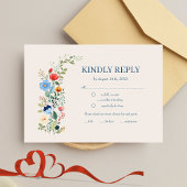 Wildflowers Floral Boho Wedding RSVP