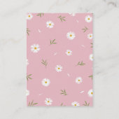 Wildflowers Floral Garden Bridal Shower Registry Informatiekaartje (Achterkant)