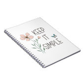 Wildflowers Floral Inspirerend Flowers Quotes Notitieboek (Rechterzijde)