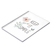 Wildflowers Floral Inspirerend Flowers Quotes Notitieboek (Linkerzijde)