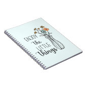 Wildflowers Floral Inspirerend Flowers Quotes Notitieboek (Rechterzijde)