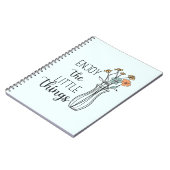 Wildflowers Floral Inspirerend Flowers Quotes Notitieboek (Linkerzijde)