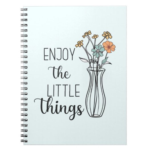 Wildflowers Floral Inspirerend Flowers Quotes Notitieboek (Voorkant)