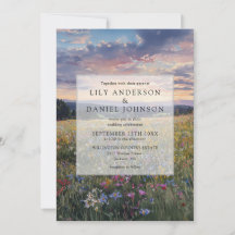 Wildflowers Floral Meadow All In One Wedding