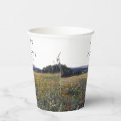 Wildflowers Floral Meadow Wedding Papieren Bekers (Rechts)