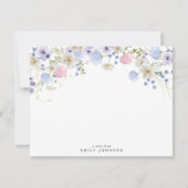 Wildflowers Floral Note Card Kaart (Voorkant)