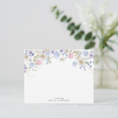 Wildflowers Floral Note Card Kaart (Staand voorkant)