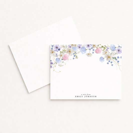 Wildflowers Floral Note Card Kaart
